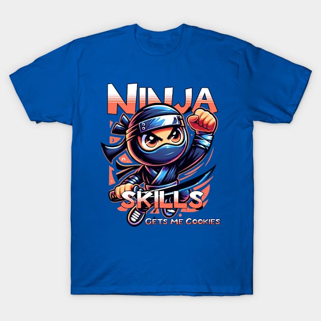 Cute Ninja Skills Gets Me Cookies T-Shirt by ArtisticRaccoon